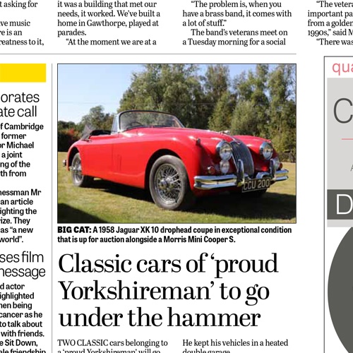Jag in Yorkshire Post